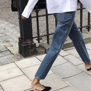 toteme original washed blue jeans